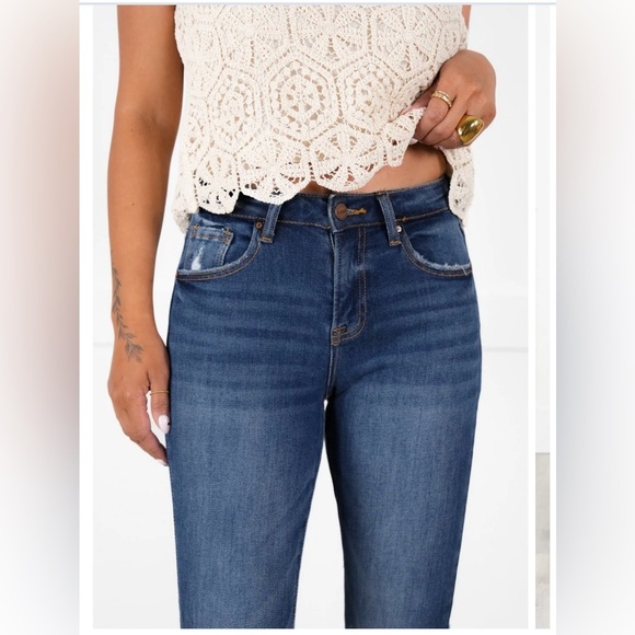 Risen- Dark Blue Skinny Jeans - Picture 11 of 15